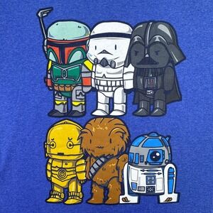 Star‎ Wars Shirt Men's Size XL Graphic Pop Culture T-Shirt Short Sleeve Blue